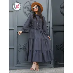 مانتو ماکسی سه چین جیب دار کد 1133