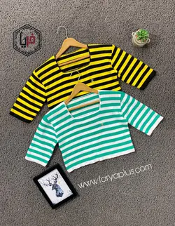 بافت کراپ راه راه کد محصول 1070