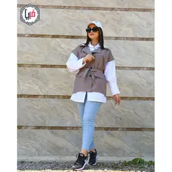 مانتو دوتیکه کتی بهاره کد 1157