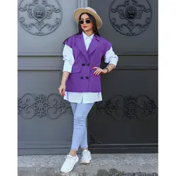 مانتو دوتیکه کتی بهاره کد 1157