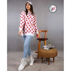 بافت یقه گردطرح قلبی کد 1052