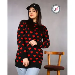 بافت یقه گردطرح قلبی کد 1052