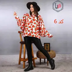شومیز طرح دار کد 973