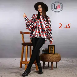 شومیز طرح دار کد 973