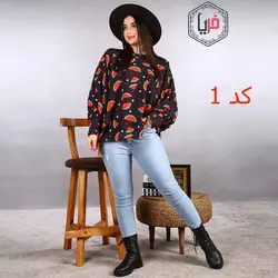 شومیز طرح دار کد 973