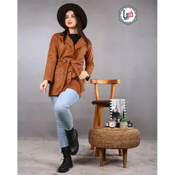 پالتو سوییت کمربند دار کد محصول 1024