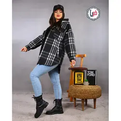 پالتوچهارخونه یقه خز کدمحصول 1037