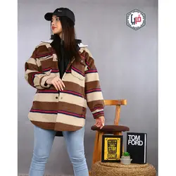 پالتوچهارخونه یقه خز کدمحصول 1037