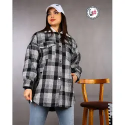 پالتوچهارخونه یقه خز کدمحصول 1037