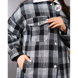 پالتوچهارخونه یقه خز کدمحصول 1037