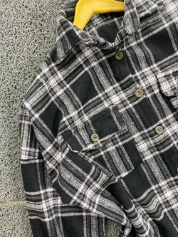 پالتو فوتر چهارخونه بالا جیب دار کد محصول 1035