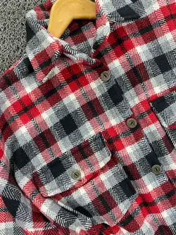 پالتو فوتر چهارخونه بالا جیب دار کد محصول 1036