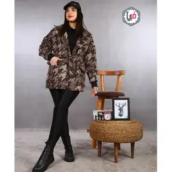 پالتو طرح دار دو جیب کد محصول 1023