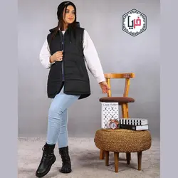 کاپشن پافر جلو زیپدارکد 994