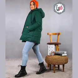 کاپشن پافر جلو زیپدارکد 994