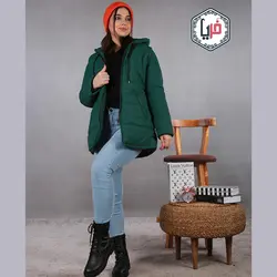 کاپشن پافر جلو زیپدارکد 994