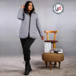 کاپشن پافر جلو زیپدارکد 994