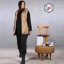 کاپشن پافر جلو زیپدارکد 994