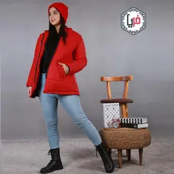 کاپشن پافر جلو زیپدارکد 994