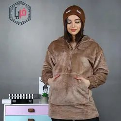 هودی تدی جلو زیپدار کد851