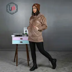 هودی تدی جلو زیپدار کد851