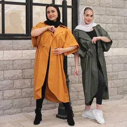 مانتو بلند کمر کش کد 906