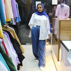 شومیز مانتویی کد 553