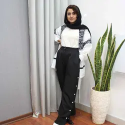 شلوار بغل دکمه دار کد 760