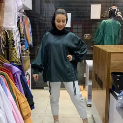 مانتو پانچ جلوبسته کد 645