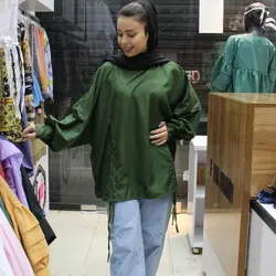 مانتو پانچ جلوبسته کد 645