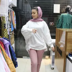 مانتو پانچ جلوبسته کد 645