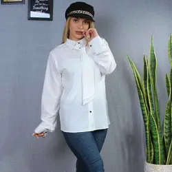 شومیز کراواتی جلو دکمه کد 408