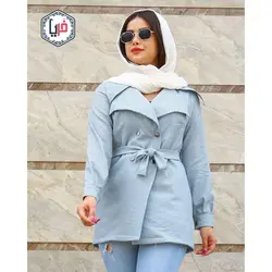 مانتو يقه دوبل راه راه كد 1250