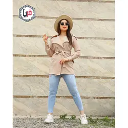 مانتو يقه دوبل راه راه كد 1250