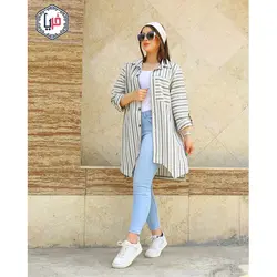 مانتو لنين راه راه بهاره كد 1280