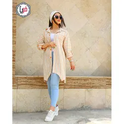 مانتو لنين راه راه بهاره كد 1280