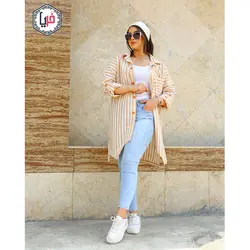 مانتو لنين راه راه بهاره كد 1280