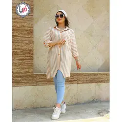 مانتو لنين راه راه بهاره كد 1280