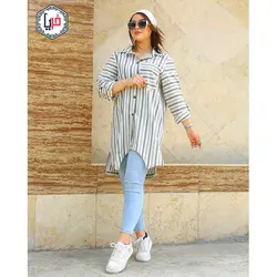 مانتو لنين راه راه بهاره كد 1280