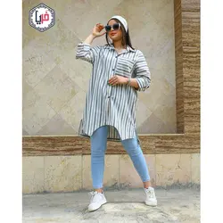 مانتو لنين راه راه بهاره كد 1280