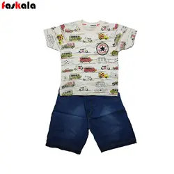 تیشرت شلوارک لی طرح ماشین