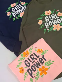بلوز دورس گلدوزی Girl Power