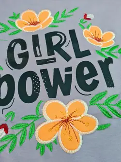 بلوز دورس گلدوزی Girl Power