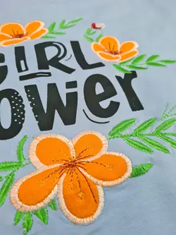 بلوز دورس گلدوزی Girl Power