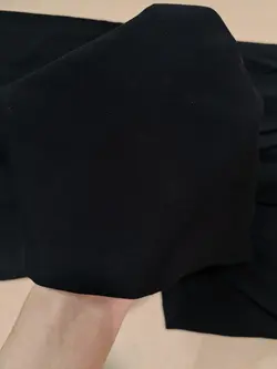شلوار دامنی نخی مشکی