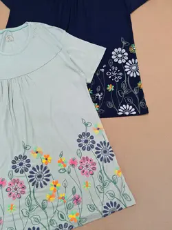 تیشرت گلدار پایین چاپی 