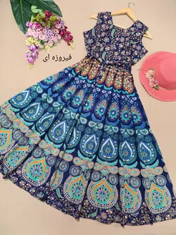 سارافون هندی طرح طاووسی