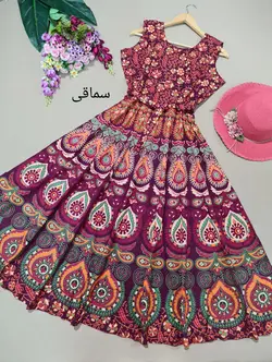 سارافون هندی طرح طاووسی