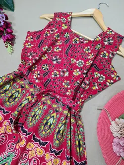 سارافون هندی طرح طاووسی