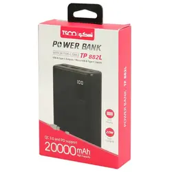 پاور بانک فست شارژ ۲۰۰۰۰ تسکو TSCO TP 882L QC3 PD 20W